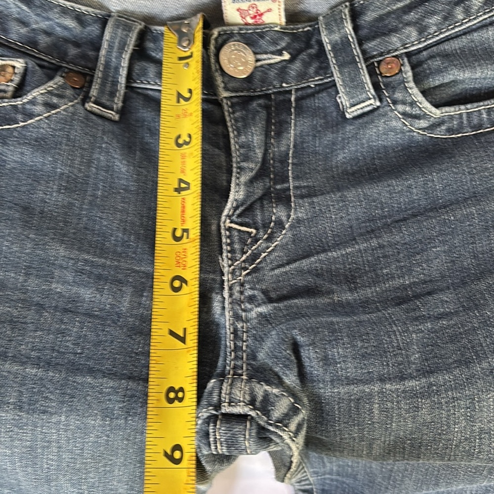 Slightly Worn Authentic True Religion Women's Blue Jeans Skinny Fit  Size 31 - Picture 16 of 17